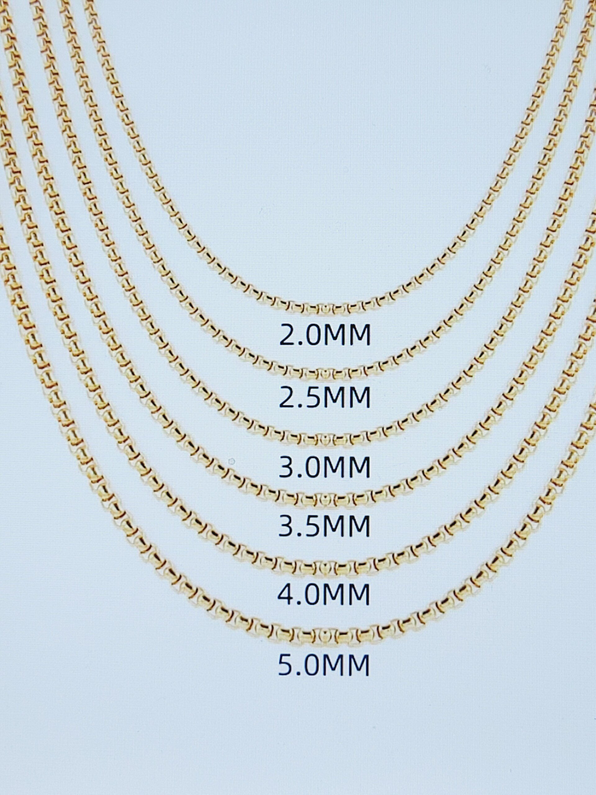 Roller Necklace Set Man Jewelry Silver Women Neck Stainless Steel Wallet Chain Square Pearl Chain Jewelry 3MM 17 inches long