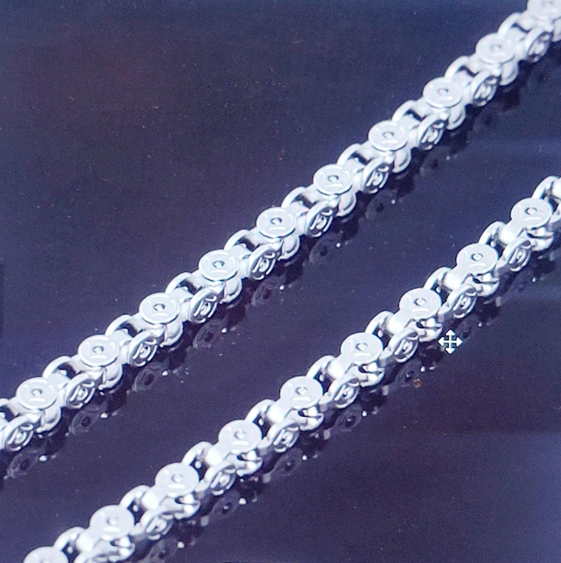 Biker Punk Style Jewelry Stainless Steel Silver Metal Bike Motorcycle Necklace Men Women Jewelry 6MM Length 24