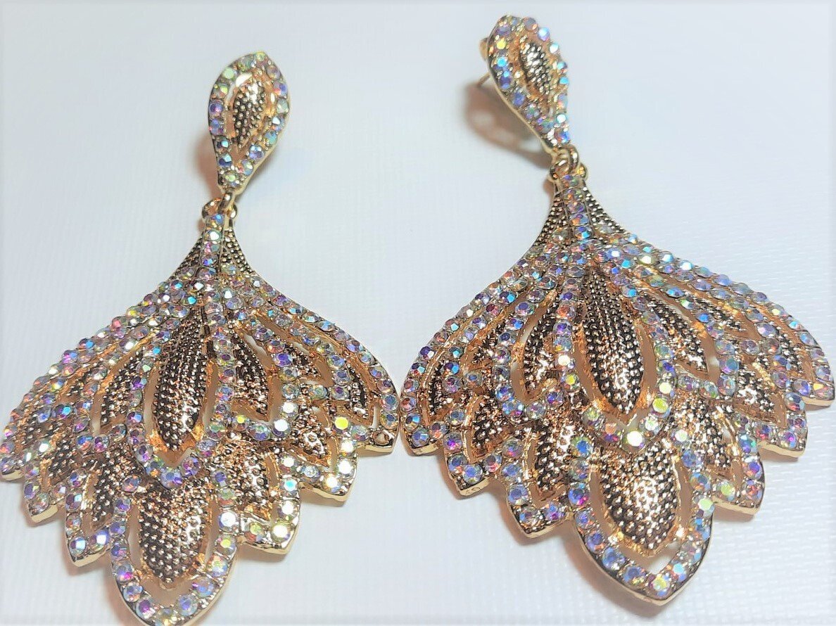 Cubic Bird with Wings Zirconia Teardrop Bridal Earrings, Rhinestone Dangle Earrings for Wedding Prom jewelry