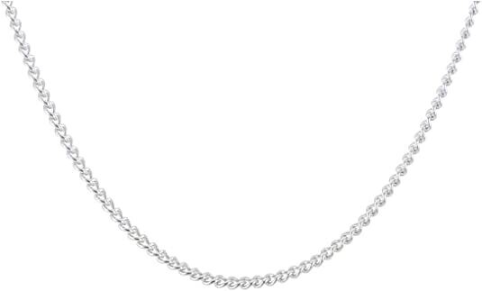 Stainless Steel 3mm Curb Chain, doubled designed necklace 16.5"