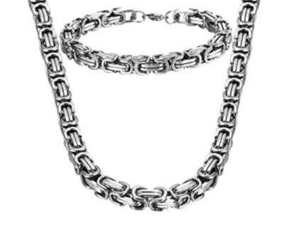 Custom punk18k Gold silver Sterling Chunky Twisted Oval-Link Wide Cuban Curb Link chain Bracelet jewelry men women