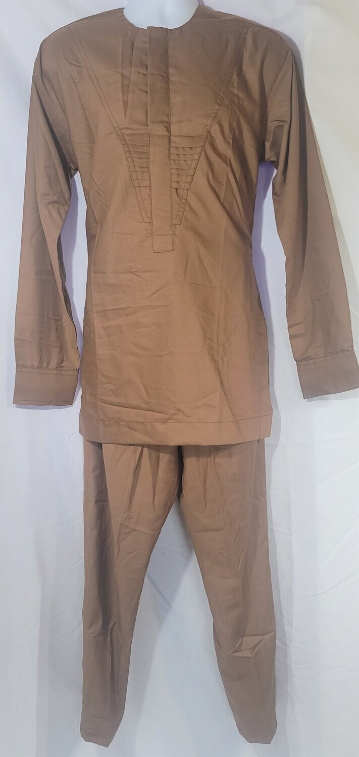 African Men Traditional Clothing Set Dashiki Coats Senator Pants 2 Piece Set Long Sleeve Plus Size Tracksuit Outfits Size US Large