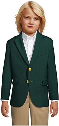 Lands' End School Uniform Boys Hopsack Blazer