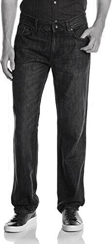 DKNY MENS RELAXED STRAIGHT CUT DENIM JEANS PANT TROUSERS for Men