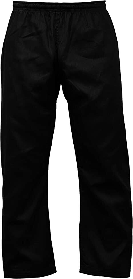 Essential Black Karate Pants Cotton & Polyester Blended - Kids Adults Unisex UNIFORM PANT TROUSER