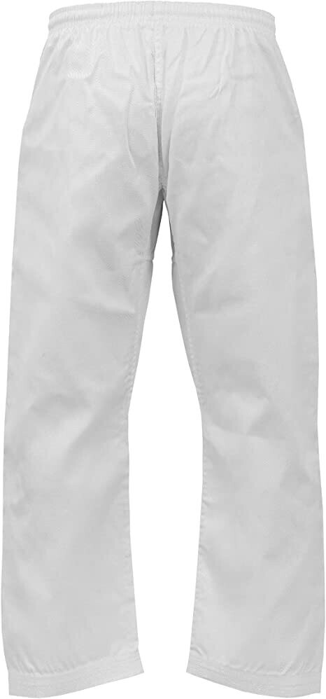 White Essential Karate Pants Cotton & Polyester Blended - Kids Adults Unisex UNIFORM PANT TROUSER
