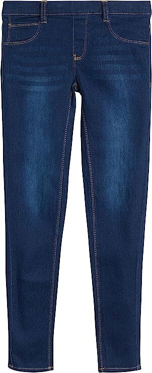Girls' Stretch Pull on Denim Jeggings 6T