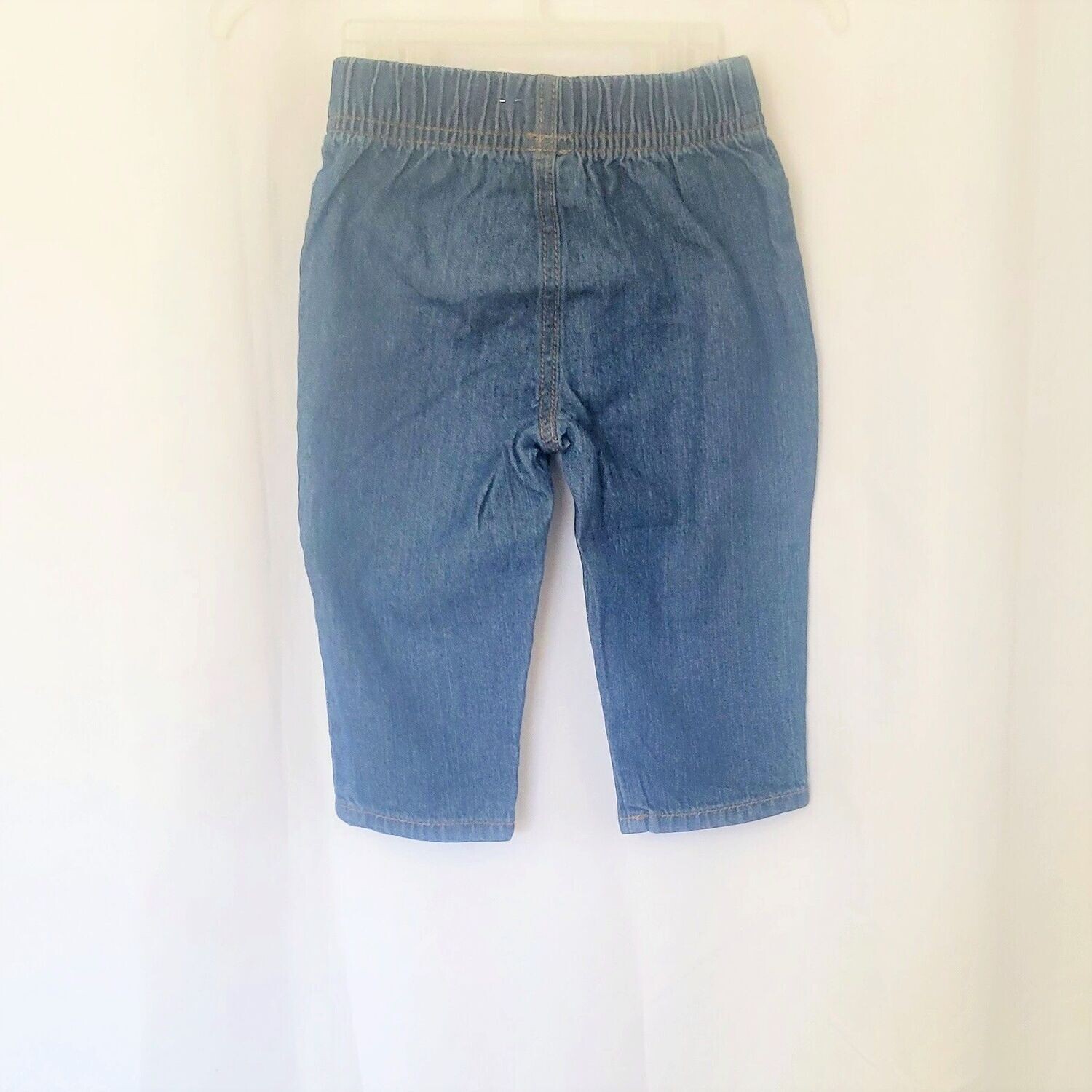 Toddler Baby Boys Denim Pants Jeans Elastic Waist Trousers Casual Fashion Pants with nonfunctional Pocket 9/12 months D