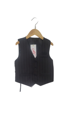 Boy's Suit Pinstripe Formal Dresswear Vest 5T D