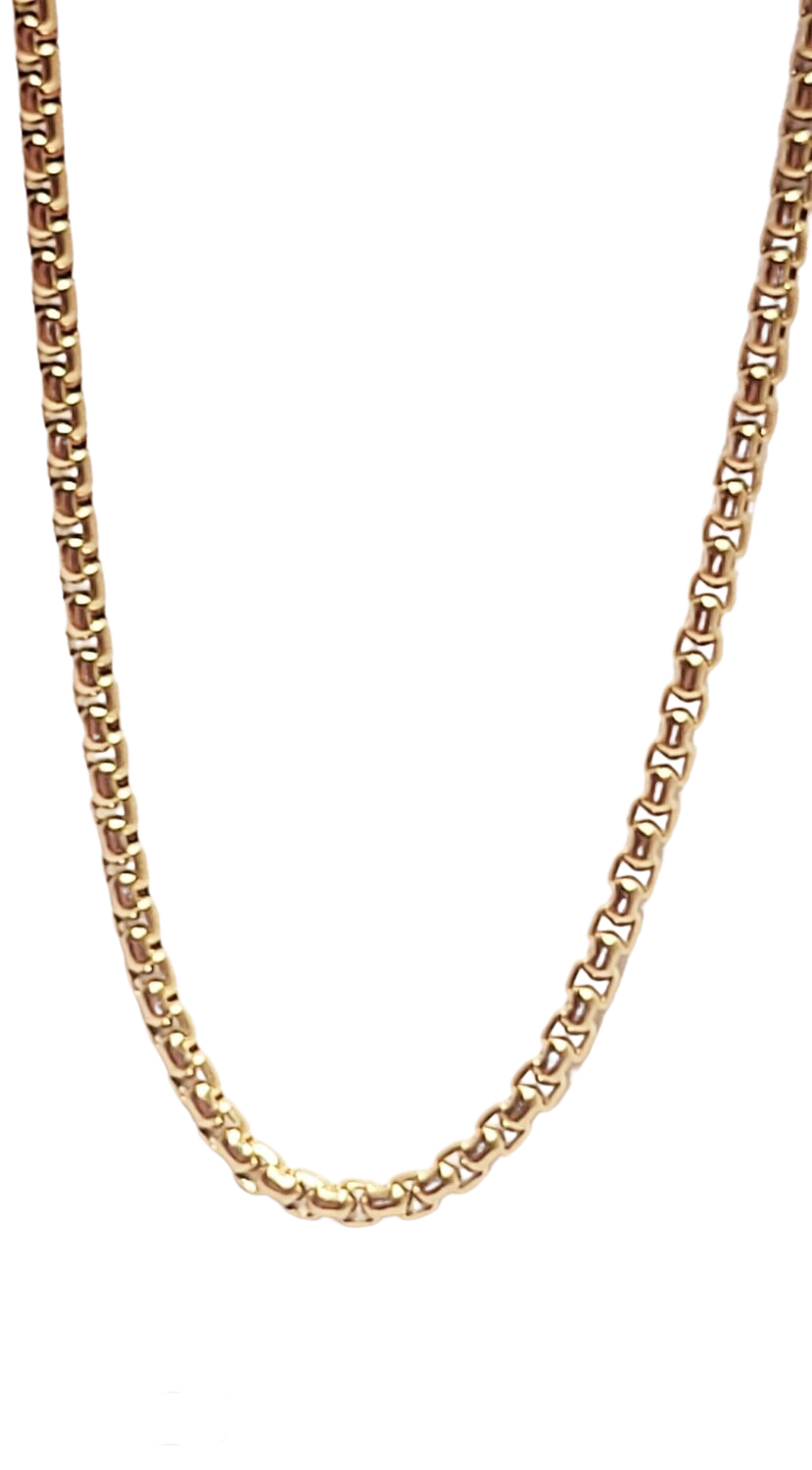 1.2mm 14kt Yellow plated Gold Chain Necklace 16.5"