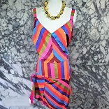 Strapped Sleeveless summer Spring Gown Multicolored Dress Gown