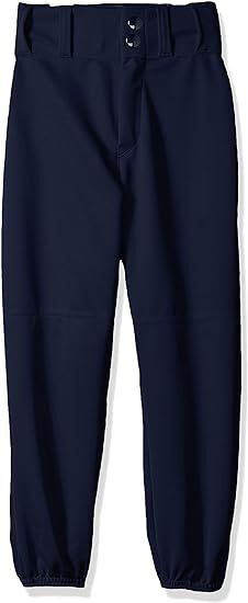 Navy Athletic Youth Elastic Bottom Baseball Pant