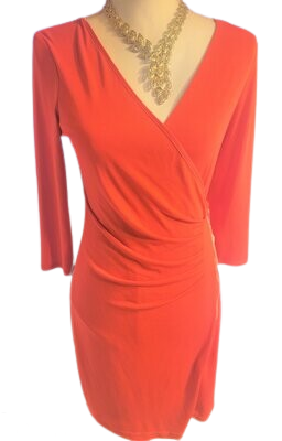 Women's Sexy Red V Neck Zip by the side/front Dress Long Sleeve Pencil Dress Zip-Up Bodycon Gown Midi Evening Dress