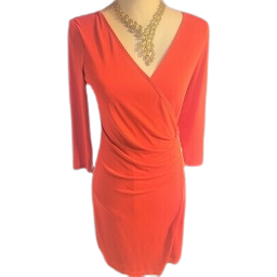 Women's Sexy Red V Neck Zip by the side/front Dress Long Sleeve Pencil Dress Zip-Up Bodycon Gown Midi Evening Dress