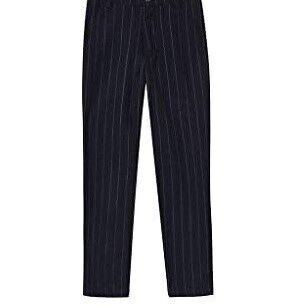 Boy's Suit Black Pinstripe Elastic Waist Boy's Uniform All Elastic Waist Pull-on Pants Formal Dresswear Pants