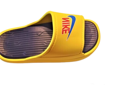 Men's One Slide Loafer Slippers  shoe Color: Yellow Shoe Size: 43 US 10