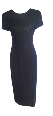 Short Sleeve Sheath Starburst Detail – Women’s Casual Dresses with Professional Flair Corporate with slit long gown Dress