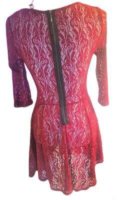 Fishbowl Summer Transparent Lace Cocktail Dresses for Women Girls' Wedding Guest A-Line Keyhole Party Short Formal Prom Dress see through