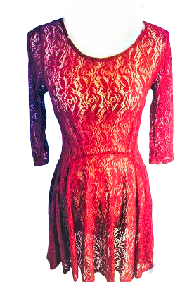 Fishbowl Summer Transparent Lace Cocktail Dresses for Women Girls' Wedding Guest A-Line Keyhole Party Short Formal Prom Dress see through