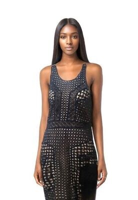 Gianni Bini Womens Summer Casual Halter Lace Dress Crochet Hollow Out A-line Dress Gown