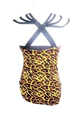 Women's One-Piece Swimwear Front Crossover Swimsuits Bathing Suits Monokinis