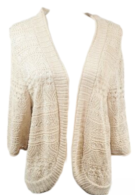 Women Long Sleeve Knit Top Open Jacket Top Crochet Sweater Bathing Suit Fishnet Pullovers 90s E-Girl Streetwear Shirt Cardigan Size XL