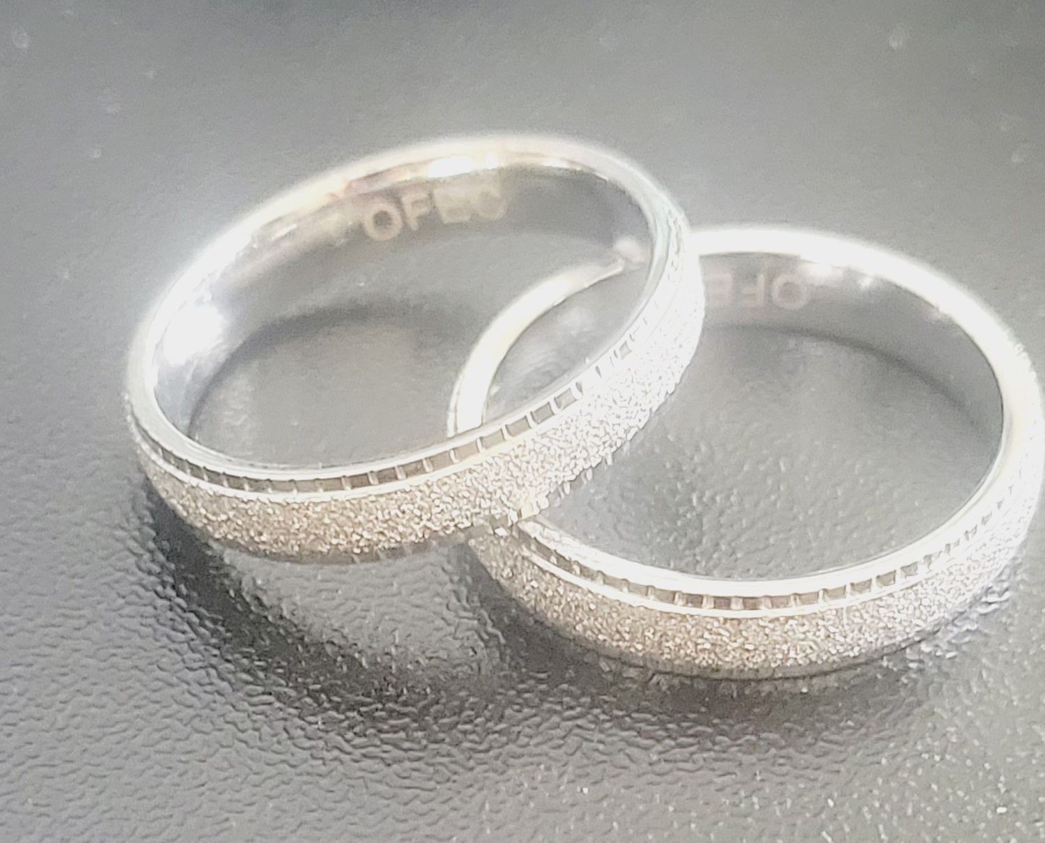 Lightweight, Durable Men and Womens Rings or Wedding Ring Band; 10K or 14K White Gold Jewelry; Polished Womens or Men's Wedding Band 1 Ring D