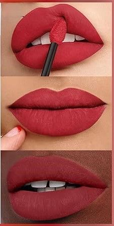Light Red 1 Pcs Matte Absolute Care Liquid Lipstick/Lip-gloss Makeup Set Kit, Long Lasting Waterproof Velvet Lip Gloss, Pigmented Lip Makeup Gift for Girls and Women