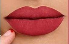 Light Red 1 Piece Matte Royal Feel 24 hrs. long-lasting Liquid Lipstick/ Lip-gloss Makeup Set Kit, Long Lasting Waterproof Velvet Lip Gloss Set, Pigmented Lip Makeup Gift for Girls and Women