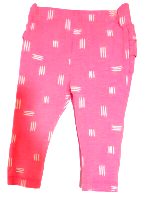 Pink Baby Girls Soft Cotton Knit Ruffle Tights Leggings Infant Toddler Solid Color Stretch Long Pants