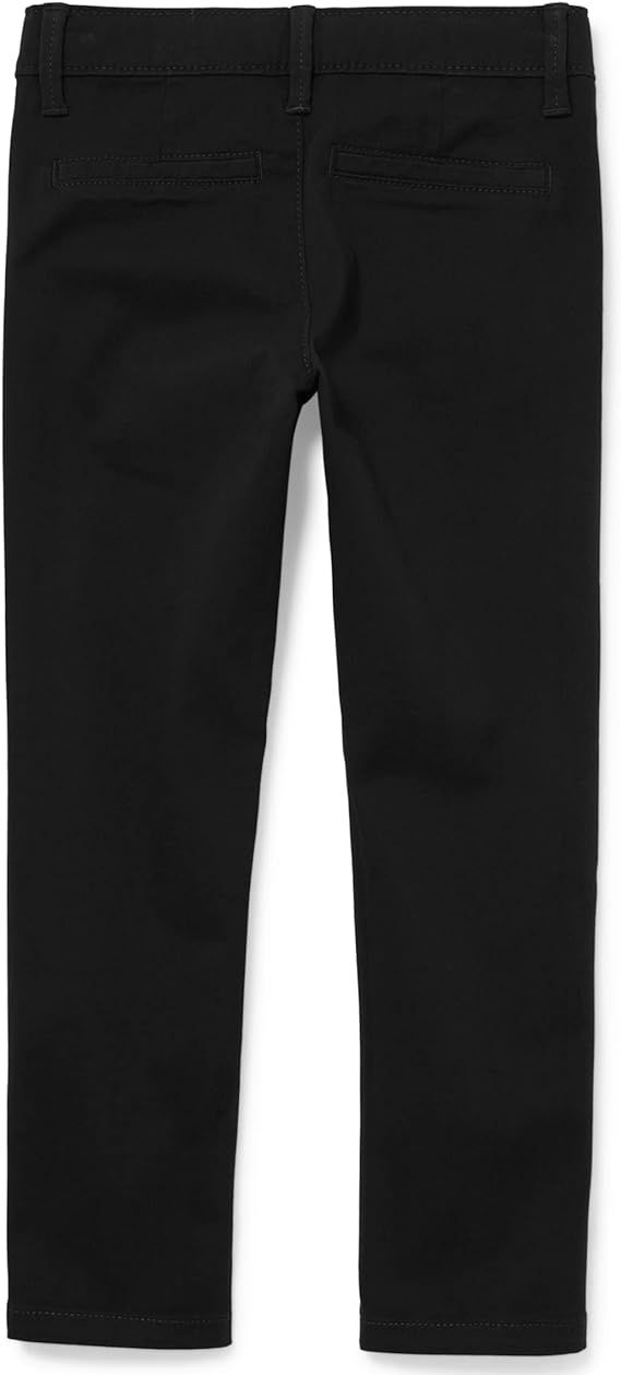 Cat and Jack straight Recto Girls' Adjustable Waist Stretch Twill Straight Leg Pant