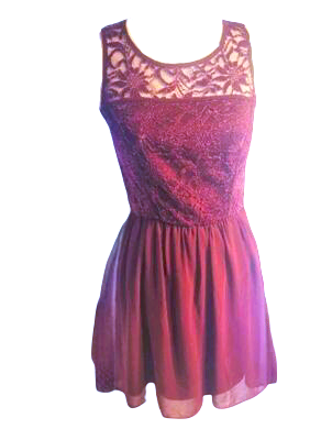 Burgundy Girls' Corner Cap Sleeveless Floral Lace Holiday Party Gown Flower Girl Gown Dress