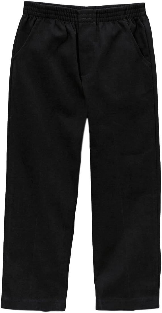 Black Pants Formal Wedding Boy's Uniform All Elastic Waist Pull-on Pants