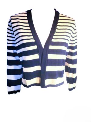 Ellen Tracy Sweaty Rocks Women's Long Sleeve Plaid V Neck Soft Knit Cardigan Sweaters