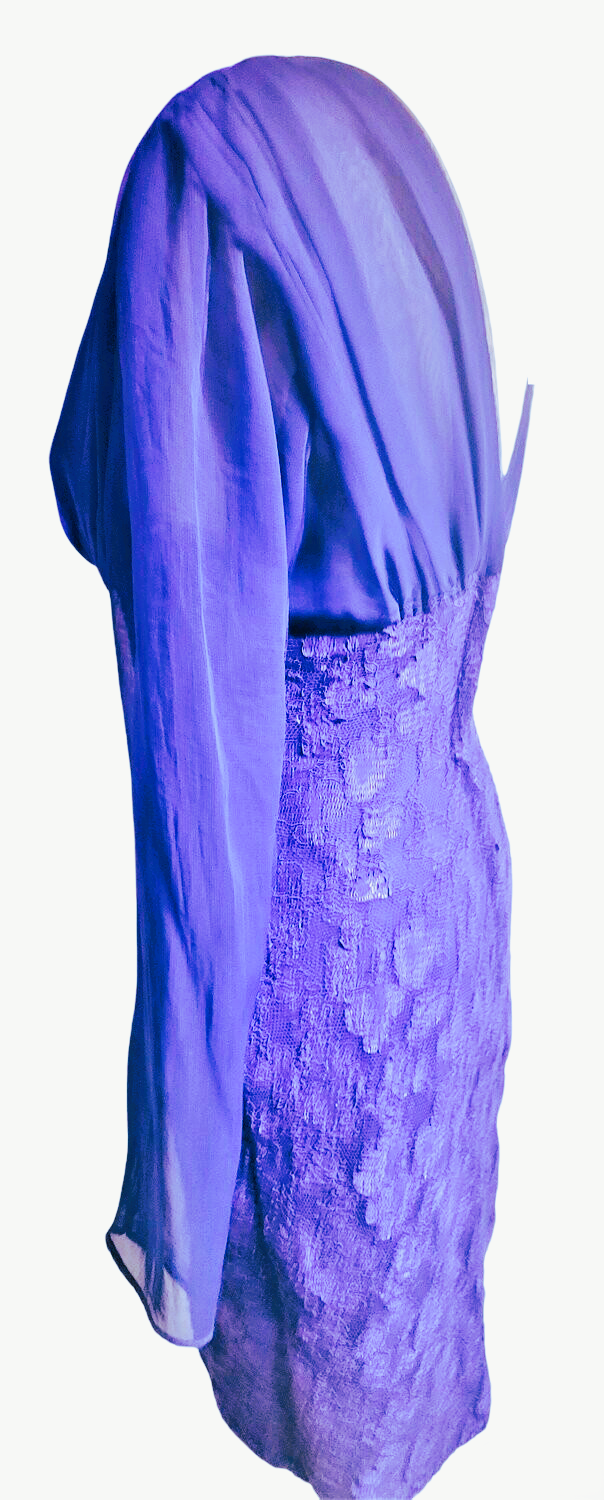 Blue Cocktail Wedding Dress for ladies and Girls Vintage Wedding Guest Lace Midi Dress Party