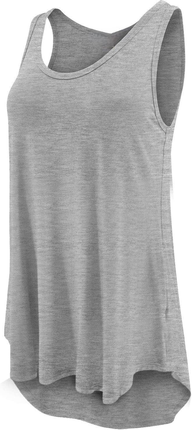 Women's Tunic Casual Tank Tops Round Neck Sleeveless Loose Fit Shirts