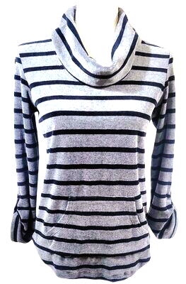 Style & Co. Sport Womens Plus Long Sleeves Half Hood Hooded Sweatshirt
