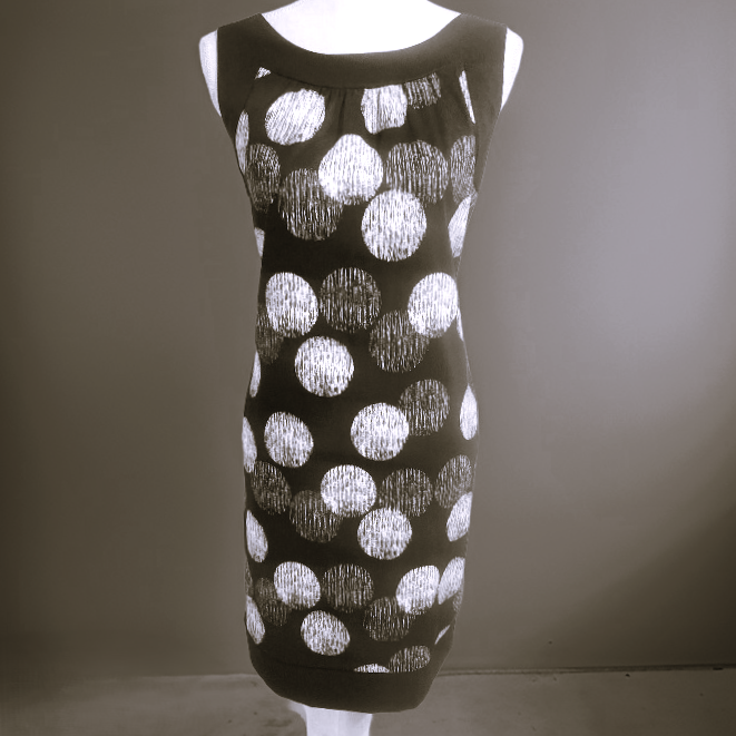 AB Studio Black and White Women's Sleeveless Sheath Dress Kneel Length Gown