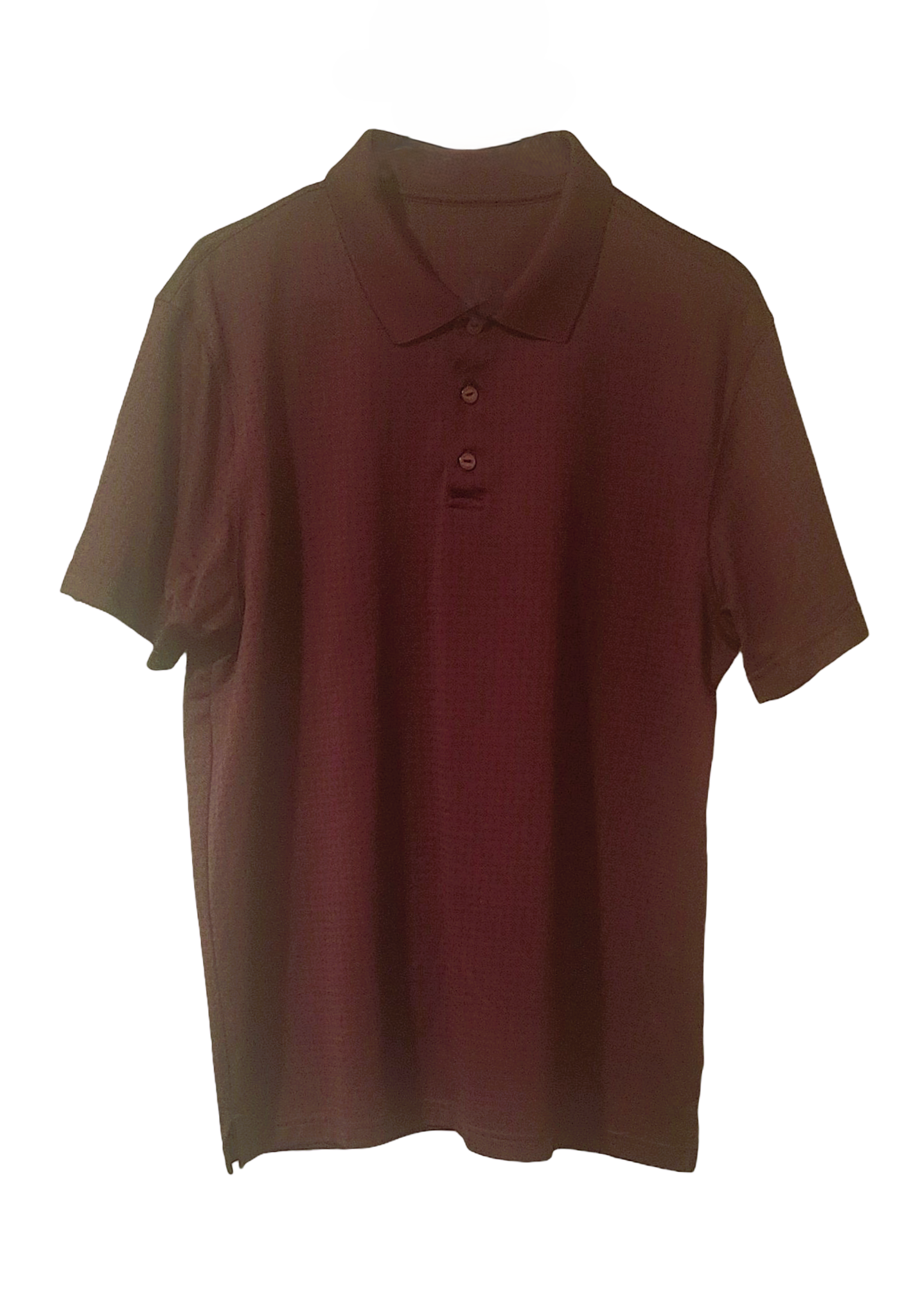 Haggar Mens Ice Wine Burgundy Performance Stretch Golf Polo Shirt