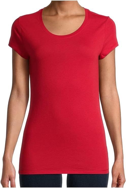 No Boundaries Womens Brilliant Red Round Neck T-Shirt