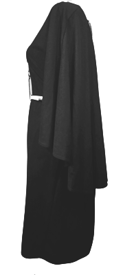 Ashley Stewart Plus Size Black with back veil designed gown office corporate dinner Dress Black/ gold tab cap / size : 22/24