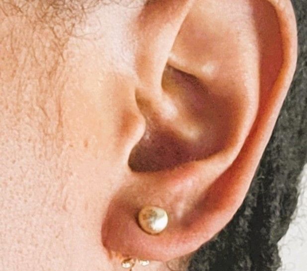 14K Gold Ball Stud Earrings For Women & Girls - Made in Italy Comes With Gift Box 4 MM