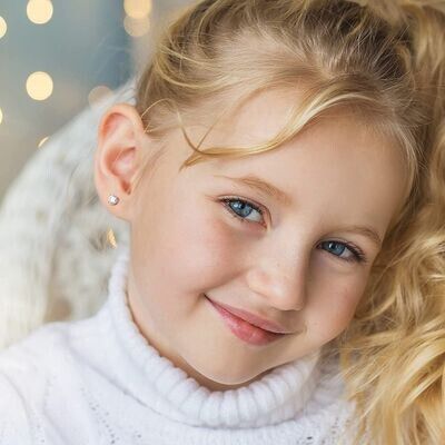 18k Gold Swarovski Earrings for Women & Men with Genuine Round Swarovski | Cubic Zirconia Earrings Studs with Gold Earring Backs | 0.5-1.0 Carat 2mm