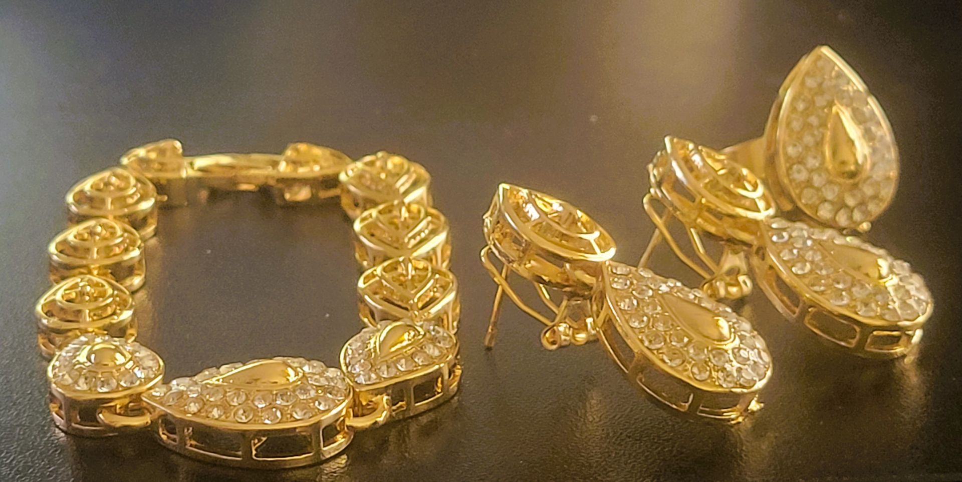 Fashion Women Bee Fly Designed Jewelry Set Moissanite Diamond 18K Gold Plated Wholesales Cheap Bridal Jewelry Set