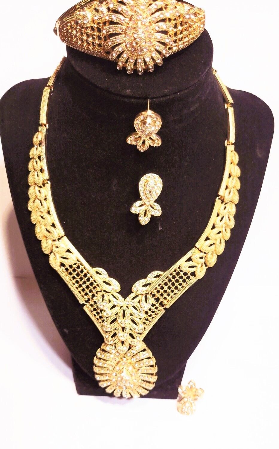Latest Design Jewelry Set 18k Gold Plated European Egypt and American cubic zircon Diamond