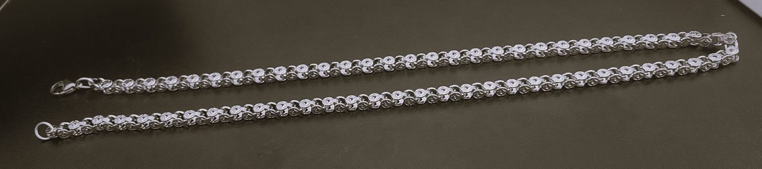 Biker Punk Style Jewelry Stainless Steel Silver Metal Bike Motorcycle Necklace Men Women Jewelry 6MM Length 24