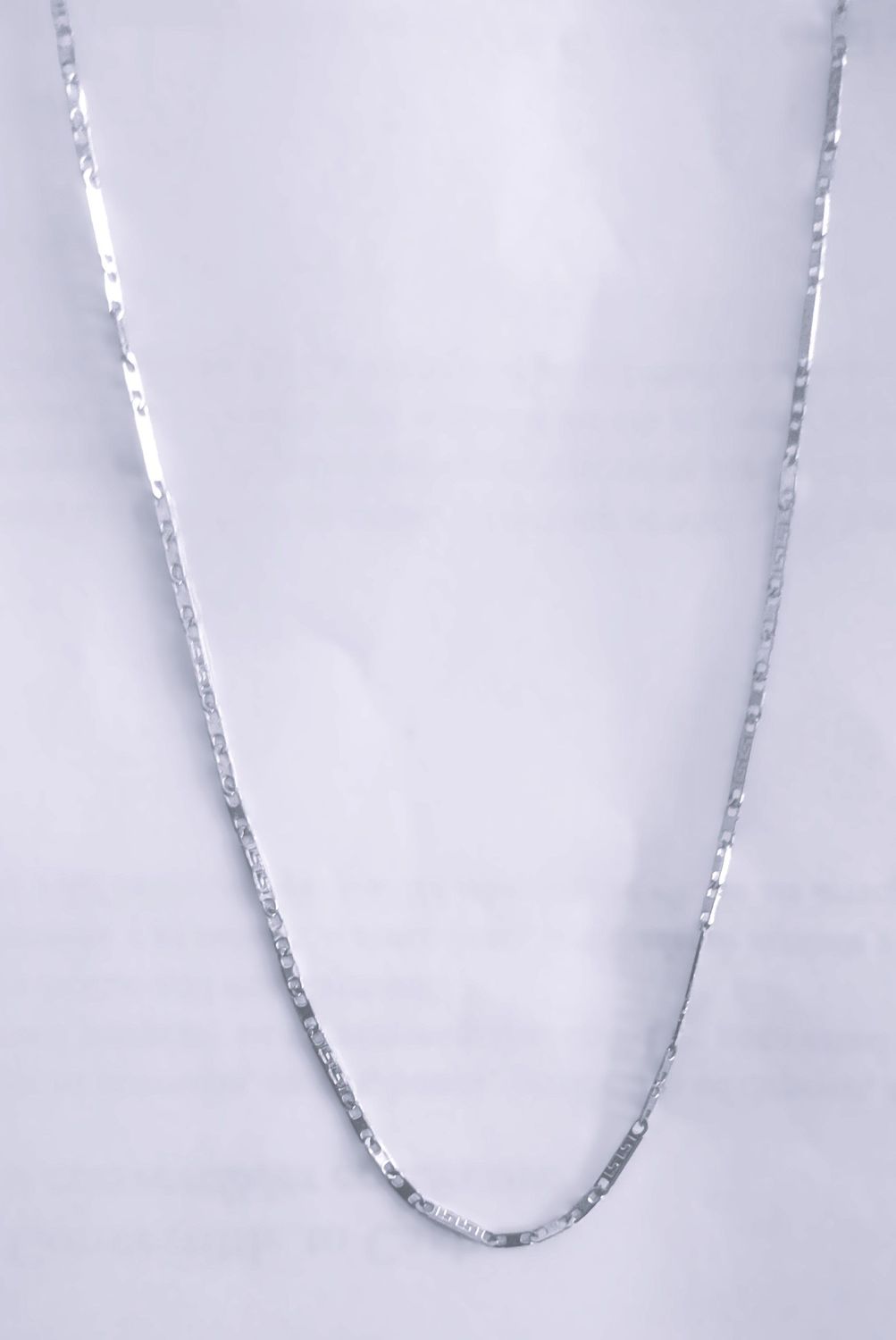 Premium 925 Sterling Silver Necklace for Women and Men – Dainty Flat Silver Chain Necklace –Ideal for Birthday, Valentine’s Length 17" 1MM
