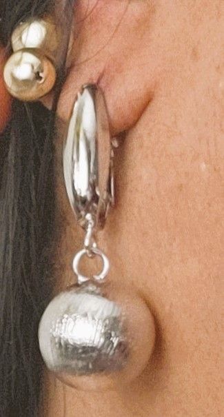 Polished Dangle Hoop Earrings Silver Earrings for Women, 14K Gold Plated Chunky Drop Dangle Earrings Necklace Lightweight Statement Hoop Earrings Trendy Jewelry Gifts for Women Birthday Jewelry