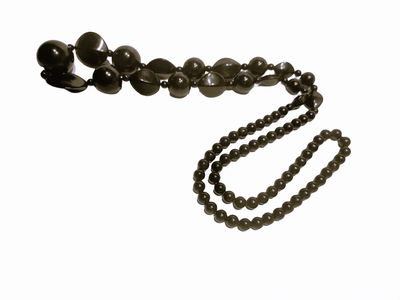 Long Black 54-55" 8MM , 10 MM 12 MM 14, 16,18,20 MM Various Sized Faceted Bead Necklace length 35-36"