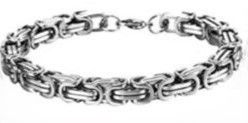 Custom punk 18k Gold silver Sterling Chunky Twisted Oval-Link Wide Cuban Curb Link chain Bracelet bangle jewelry men women